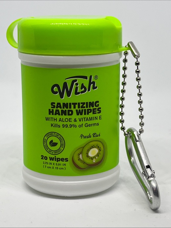 Wish Other - Wish Sanitizing Hand Wipes - Pick (1) Travel Canister with Clip